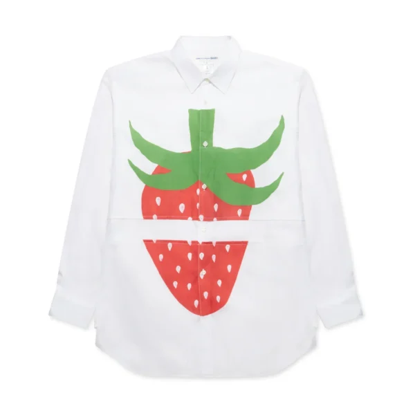 CDG Brett Westfall Split Strawberry Print Shirt