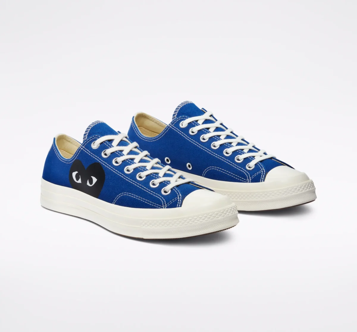 Converse Black Heart Blue Low Top