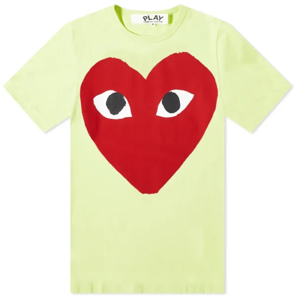 Comme Des Garcons Play Red Heart Logo T Shirt