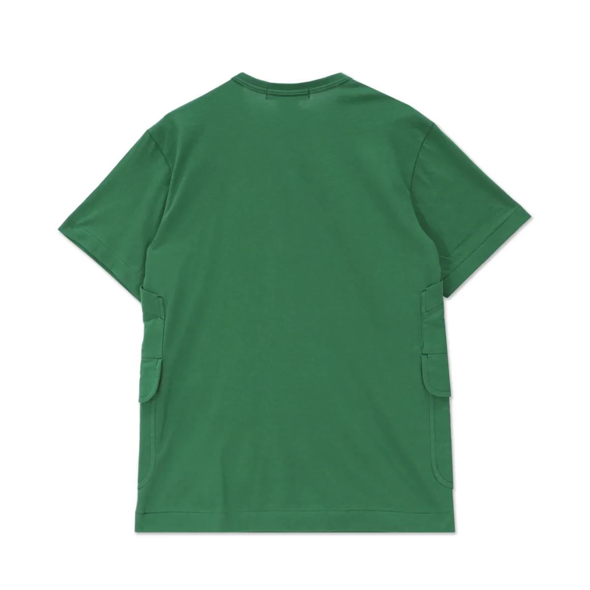 Green Curved Patch Pocket T Shirt