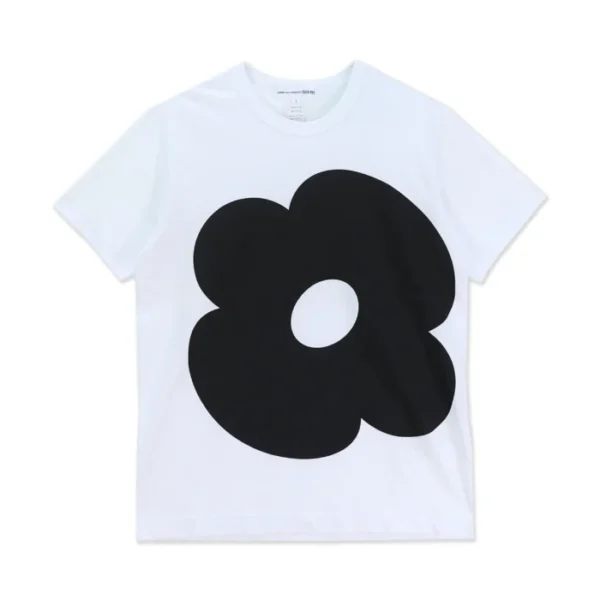 Flower Block Screenprint T Shirt