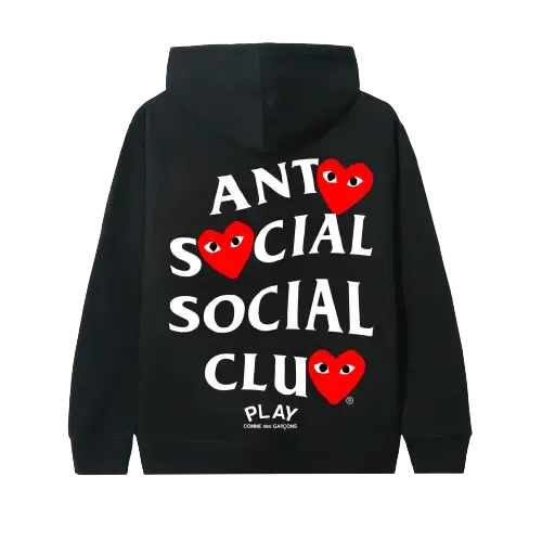 ASSC X CDG Black Hoodie