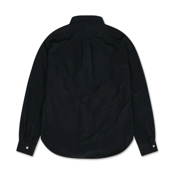 Black Garment Treated Centre Zip Shirt