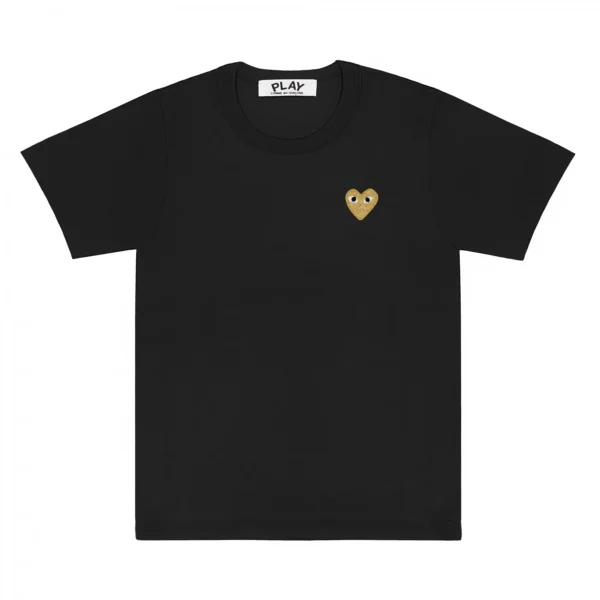 Play Basic T-Shirt Gold Emblem (Black)